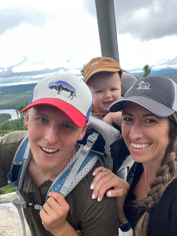 Family picture of hiking Mount Severance 