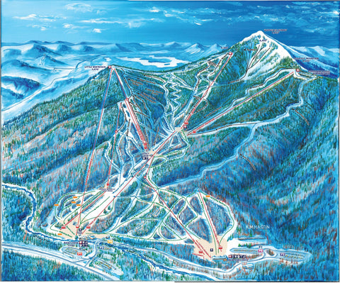 Map of all trails at Whiteface Mountain Ski