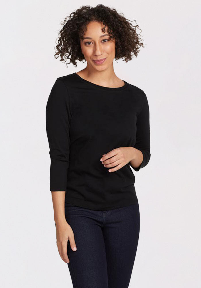 Woolx Jenny - Womens 3/4 Sleeve Merino Wool Top - Free Shipping