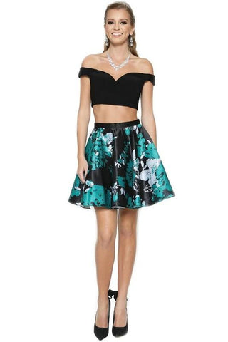 two piece short prom dresses cheap