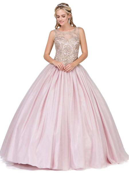  Dusty  Pink  Quinceanera  Dress  DQ 1101 Simply Fab Dress 