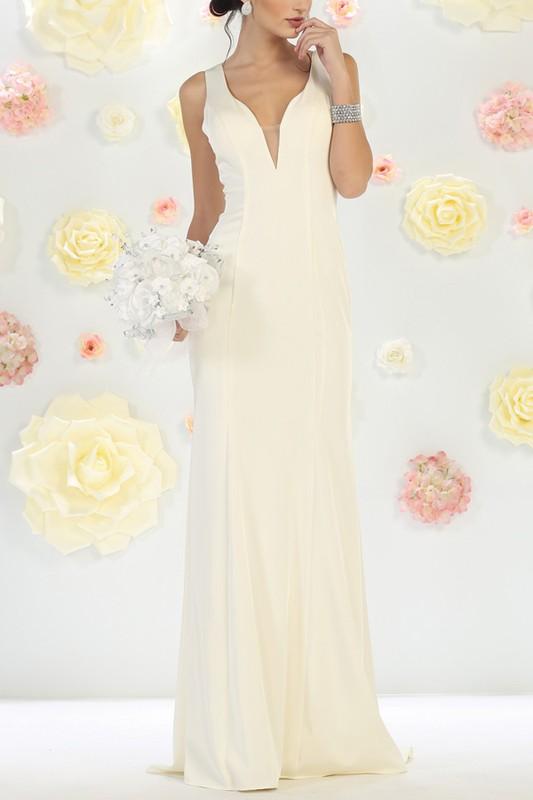 ivory informal wedding dresses