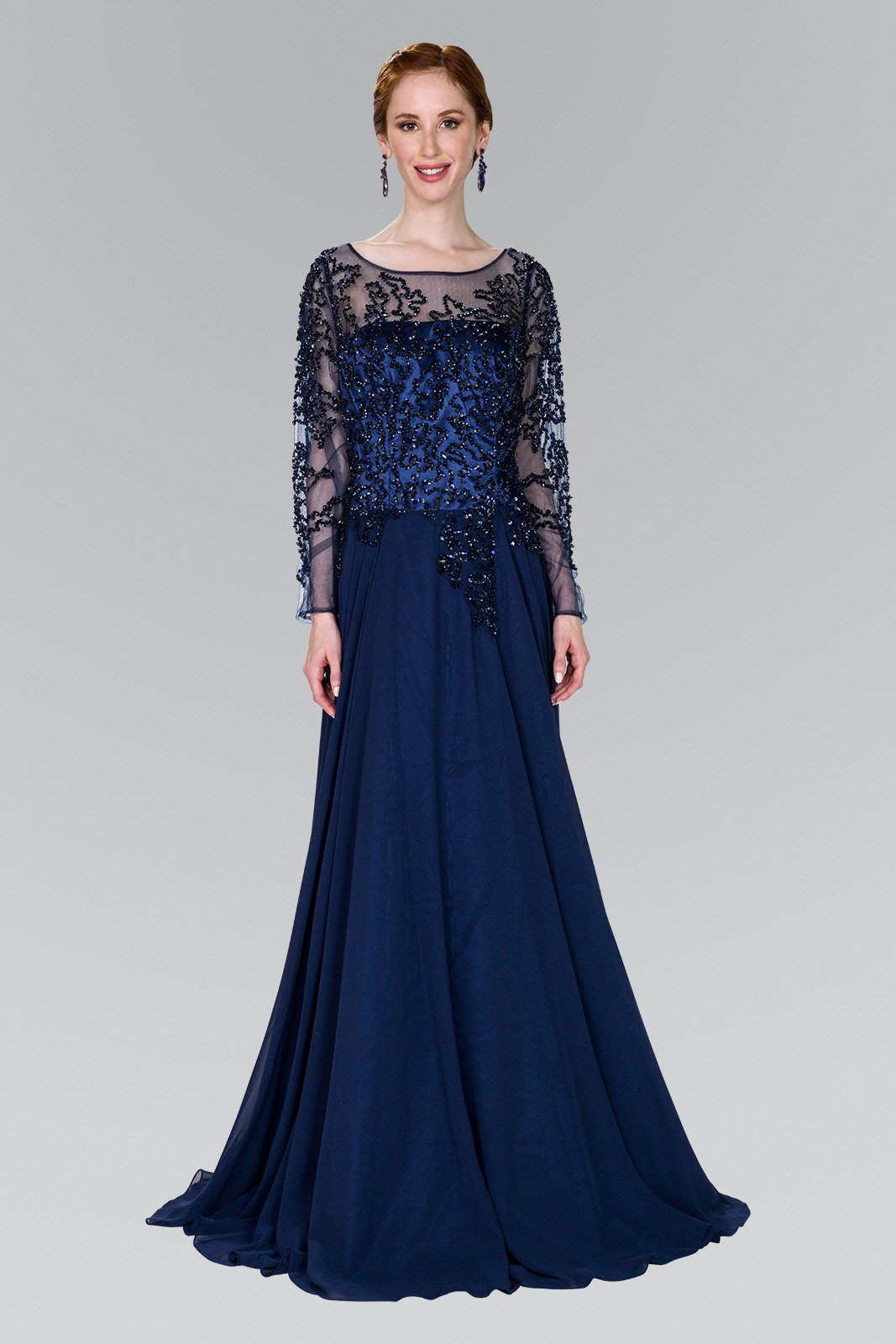 plus size navy evening gowns