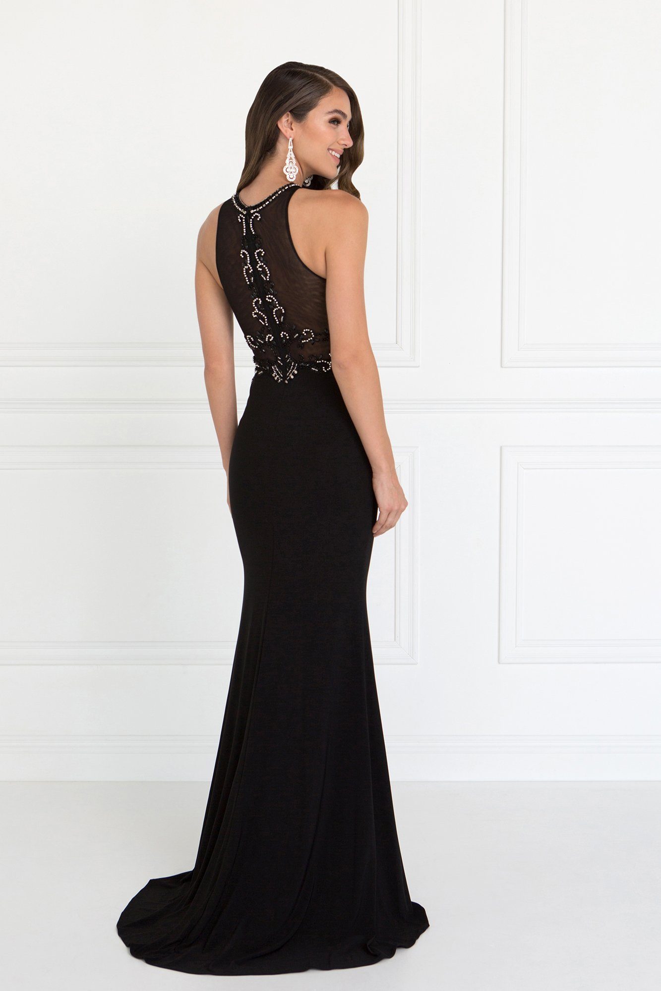 black evening dress