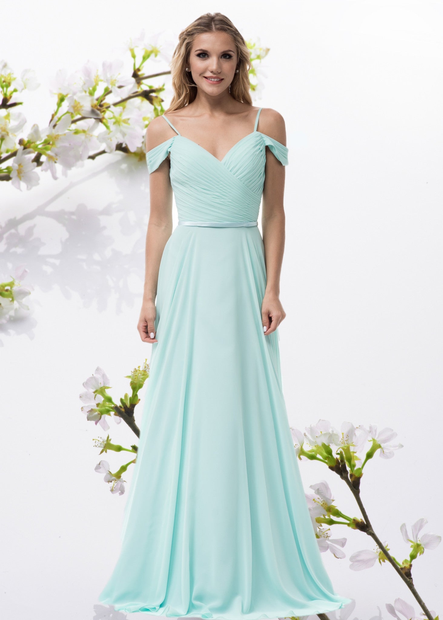 long chiffon bridesmaid dresses