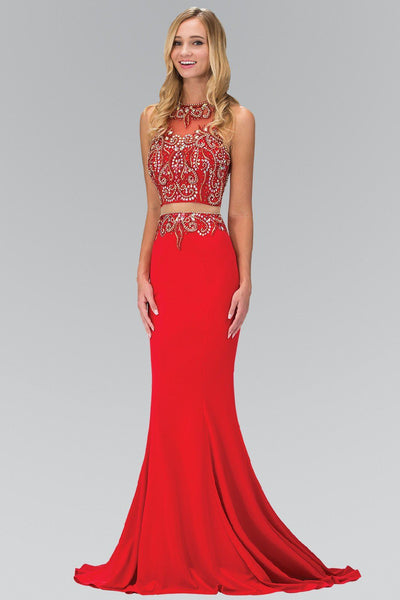 two piece formal gown