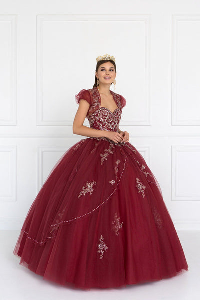 burgundy princess dress