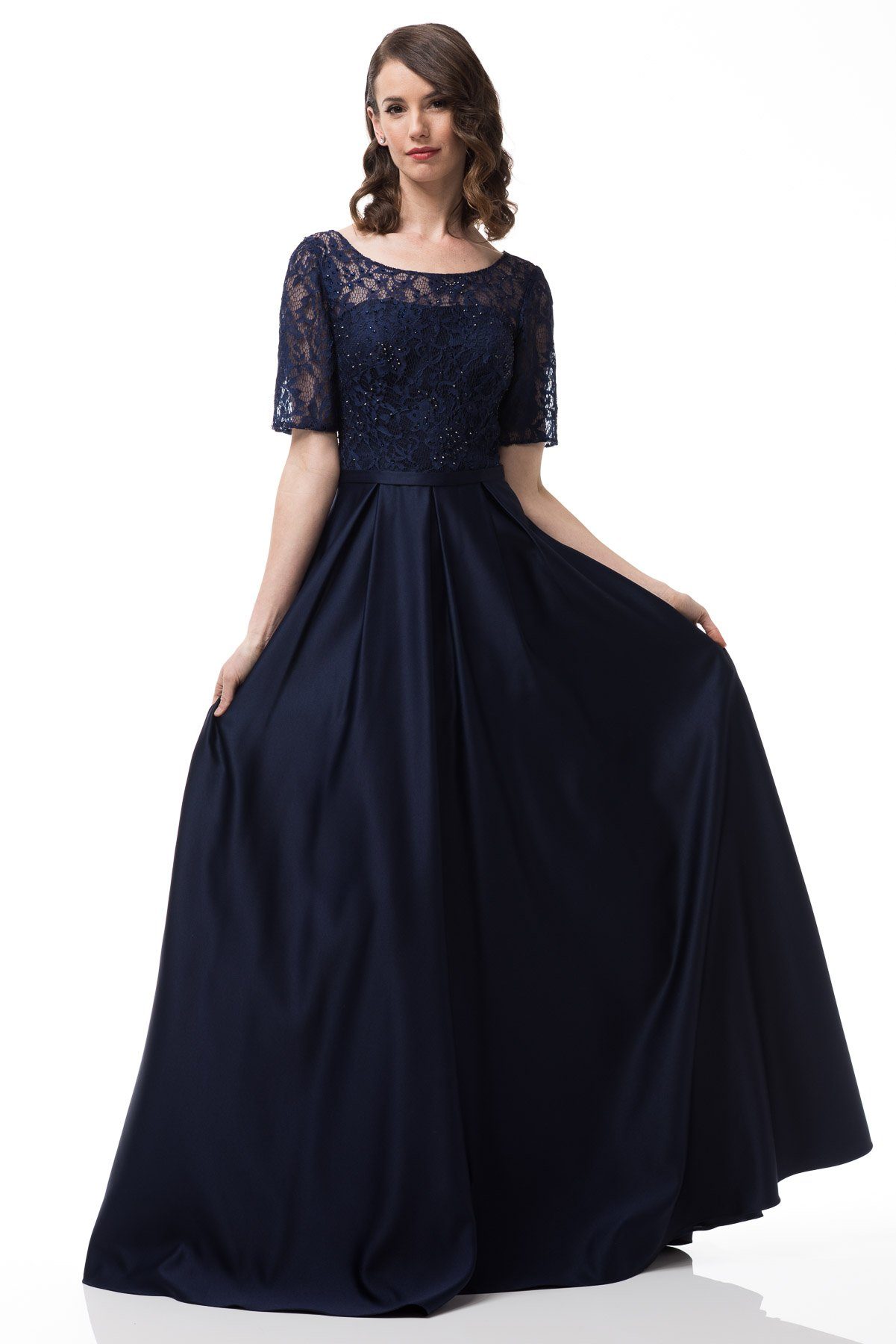plus size ball gown with sleeves
