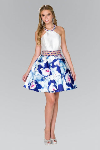 floral formal dresses short