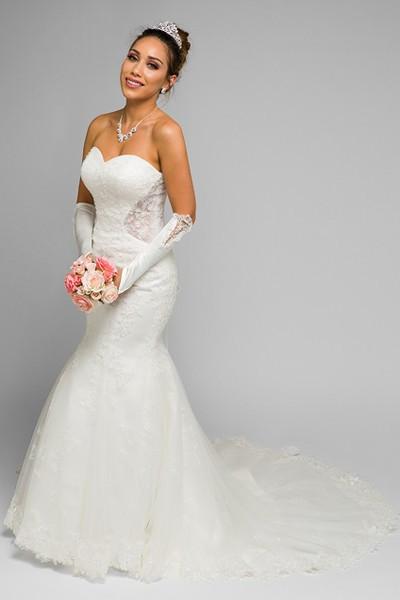 Sexy wedding  dress  inexpensive  mermaid gown Simply Fab 