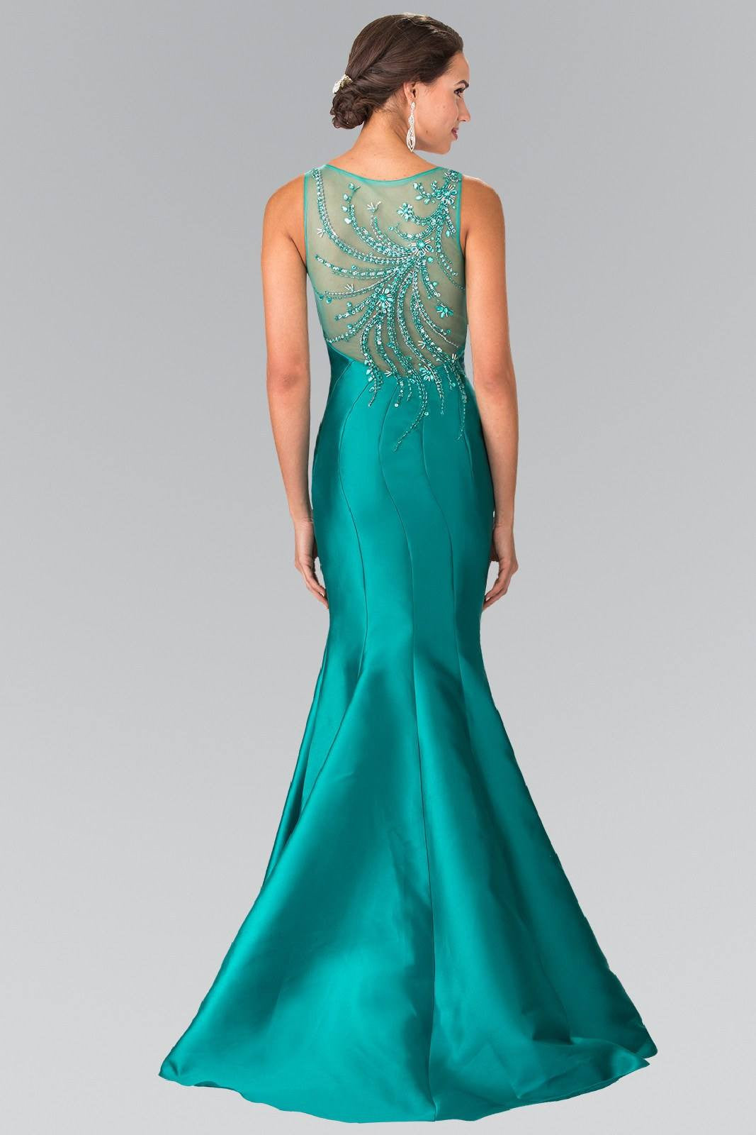 teal pageant dress