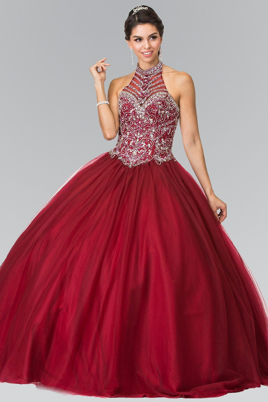 burgundy dress quinceanera