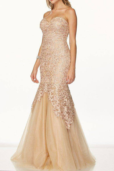 cheap strapless prom dresses