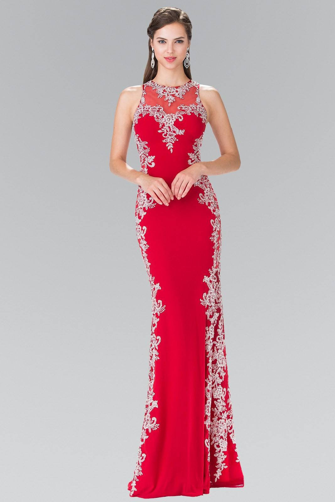 plus size red formal gowns