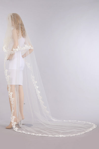 two tier wedding veil