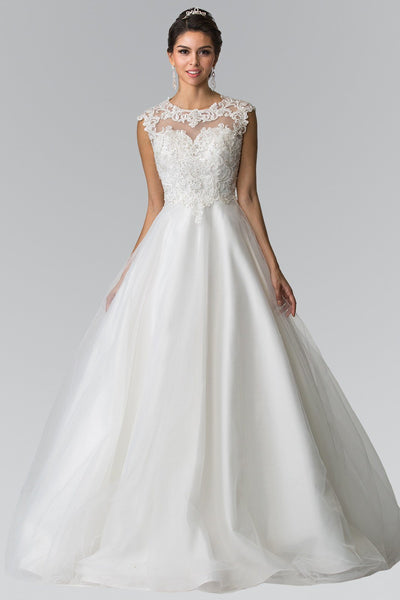 a line ball gown dress