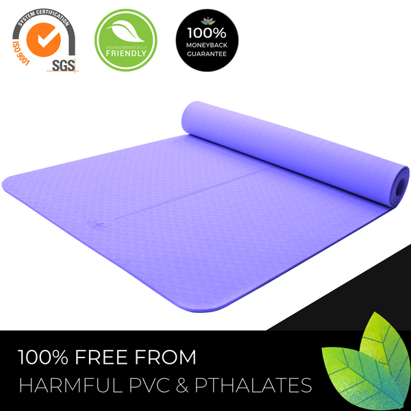 Plyopic Kids Yoga Mat - Purple - PVC Free Environmentally Friendly