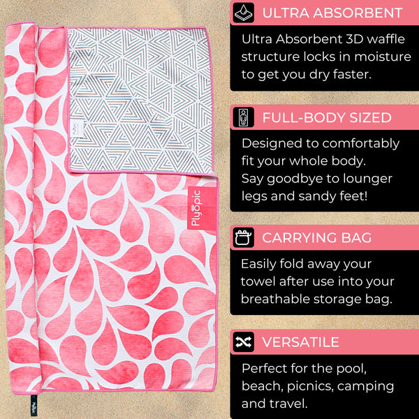 Plyopic Microfiber Beach Towel - Summer Spritz