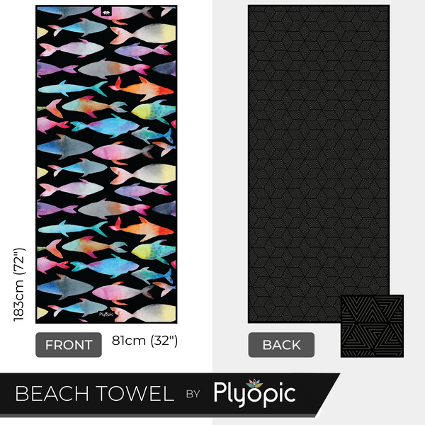 Plyopic Microfiber Beach Towel - Reef