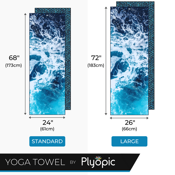 Asciugamano per tappetino da yoga Plyopic - Pacifico