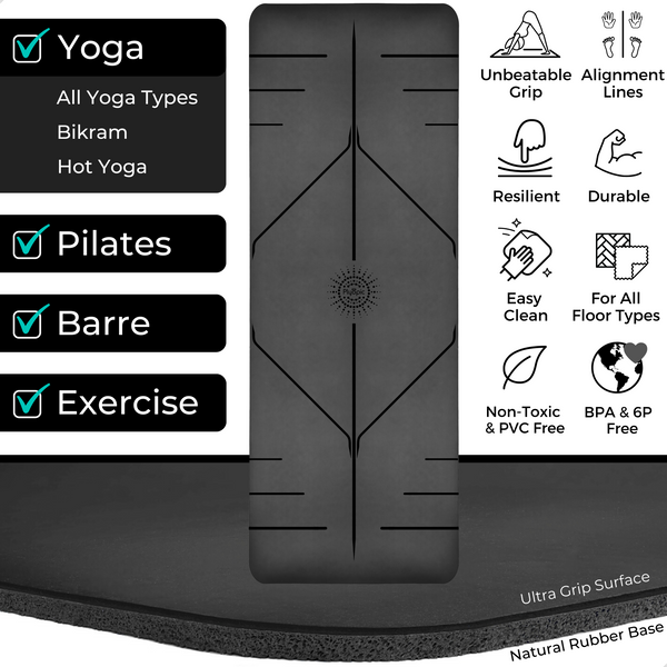 Hauptmerkmale der Plyopic Ultra Grip Yogamatte