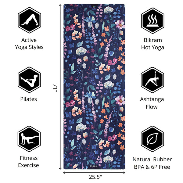 Plyopic-All In One Yoga Mat - Wild Flowers