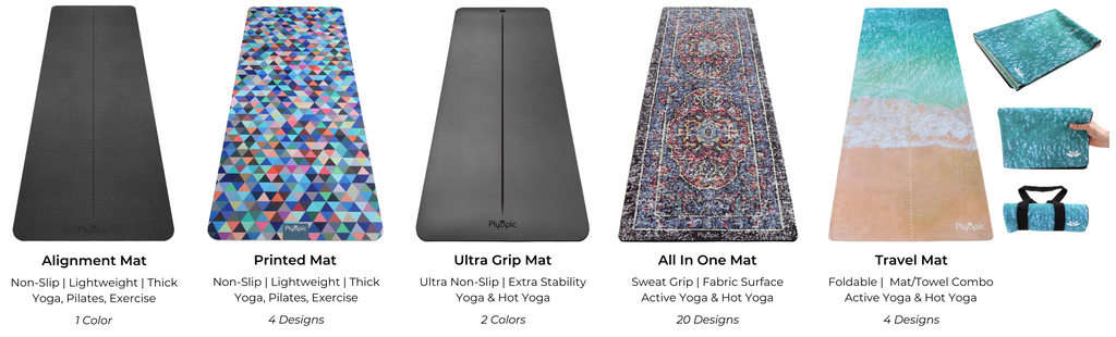 Collezione di tappetini per yoga Plyopic