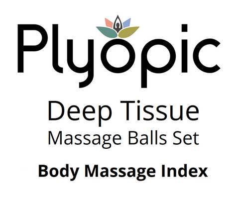Juego de bolas de masaje de tejido profundo Plyopic - Índice de masaje corporal