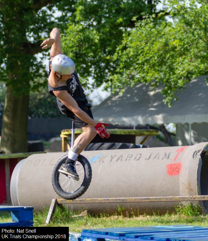 Mike Taylor Unicycle Stretching and Yoga with Plyopic