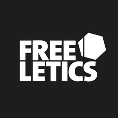 Black and white Freeletics logo