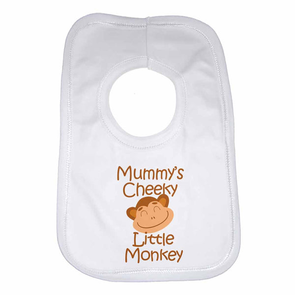 Mummys Cheeky Little Monkey Boys Girls Baby Bibs 0