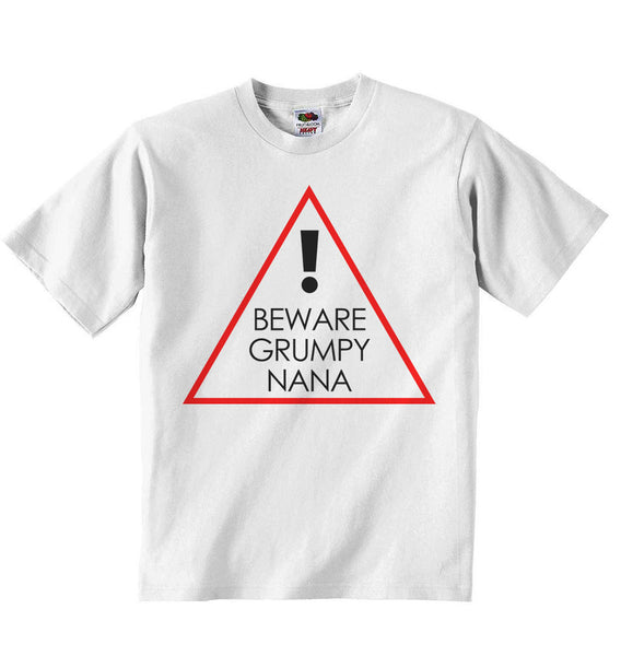 Beware Grumpy Nana - Baby T-shirt 0