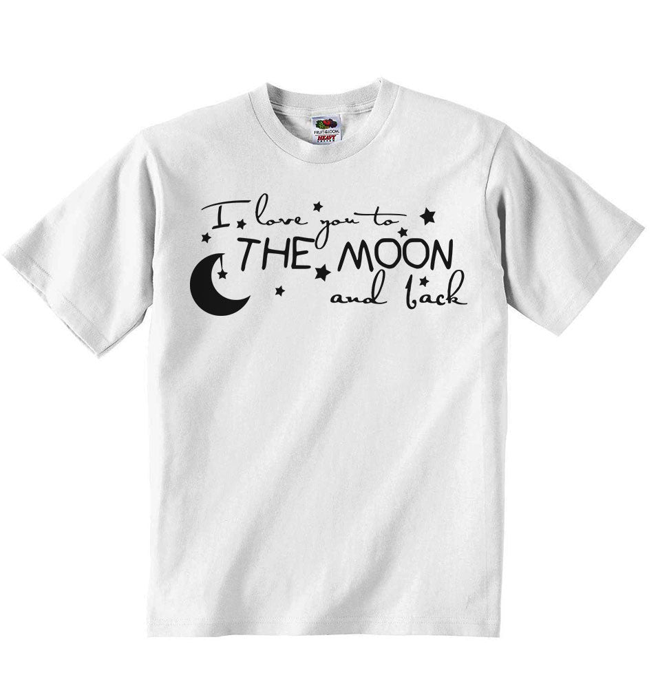 I Love You To The Moon And Back Baby T Shirt Little Ratbag Baby Childrens Clothing