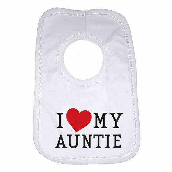 I Love My Auntie Boys Girls Baby Bibs 0