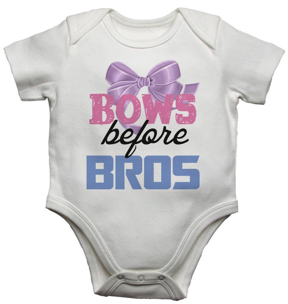 Bows Before Bros Baby Vests Bodysuits 0