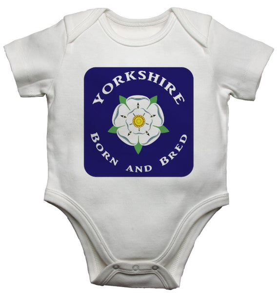 Yorkshire Born And Bred Baby Vests Bodysuits 0