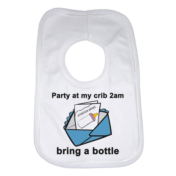 Party At My Crib Baby Bib 0
