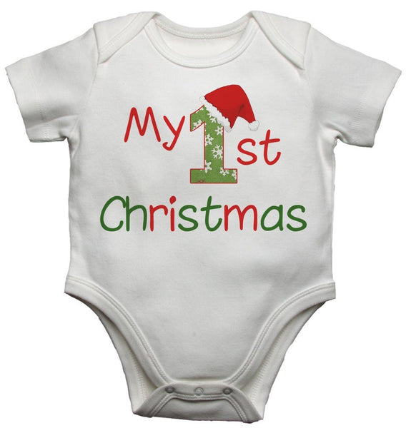 My 1st Christmas Baby Vests Bodysuits 0