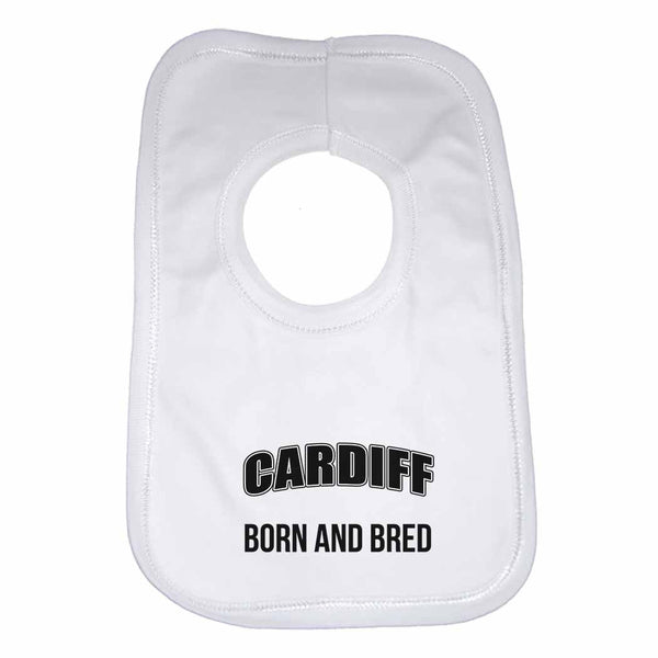 Cardiff Born and Bred Boys Girls Baby Bibs 0