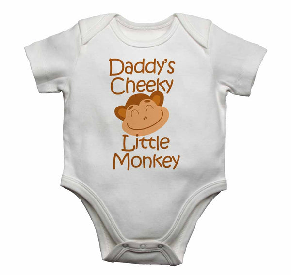 Daddys Cheeky Little Monkey - Baby Vests Bodysuits for Boys, Girls 0