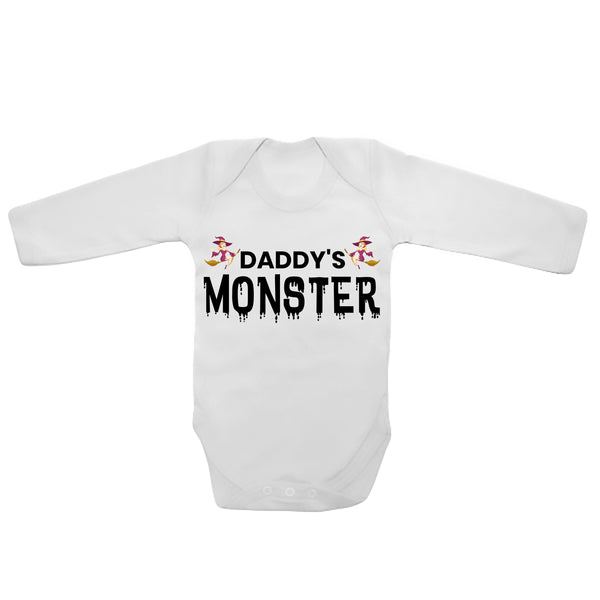 Daddys Monster - Long Sleeve Baby Vests 0