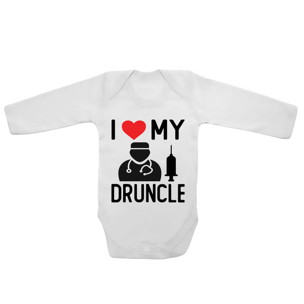 I Love My Druncle - Long Sleeve Baby Vests 0