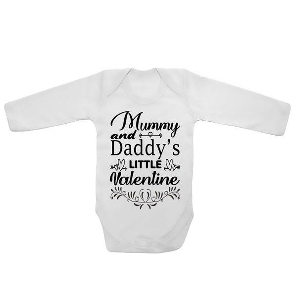 Mummy And Daddys Little valentine - Long Sleeve Baby Vests 0
