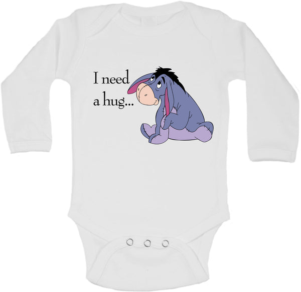 I Need A Hug Eeyore - Long Sleeve Vests 0