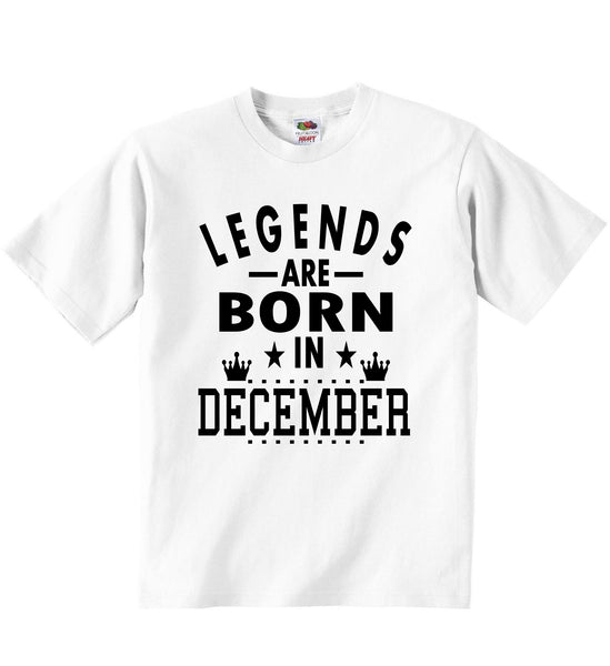 Legends Are Born In December - Baby T-shirts 0