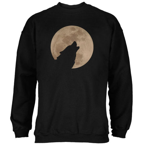 Wolf Howling Moon Silhouette Mens Sweatshirt – AnimalWorld.com