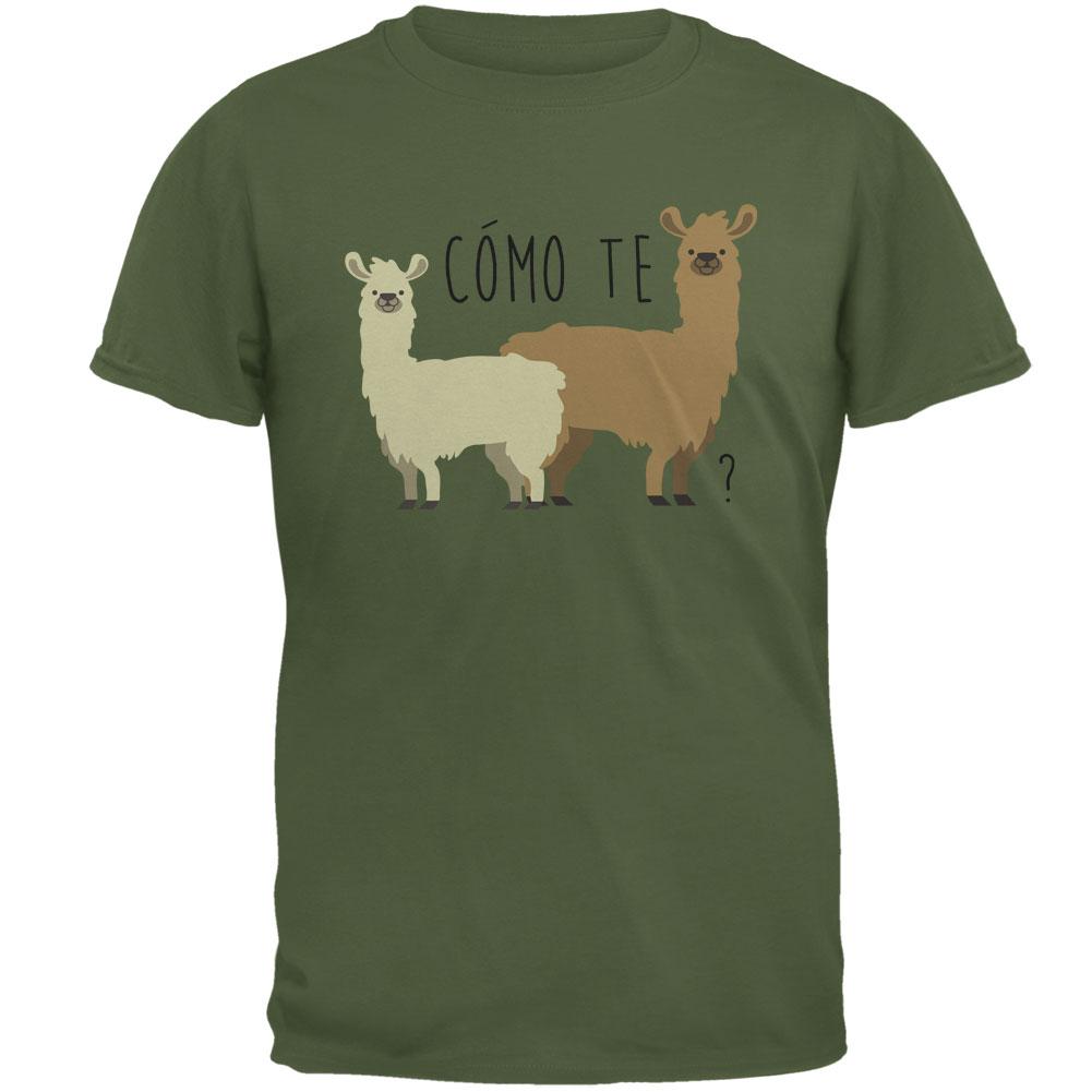 Como Te Llamas Funny Llama Pun Mens T Shirt – AnimalWorld.com