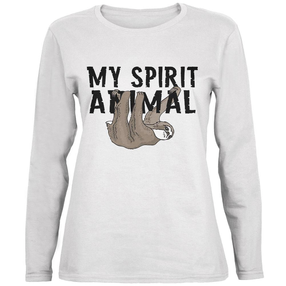 Sloth My Spirit Animal Ladies' Relaxed Jersey Long-Sleeve Tee