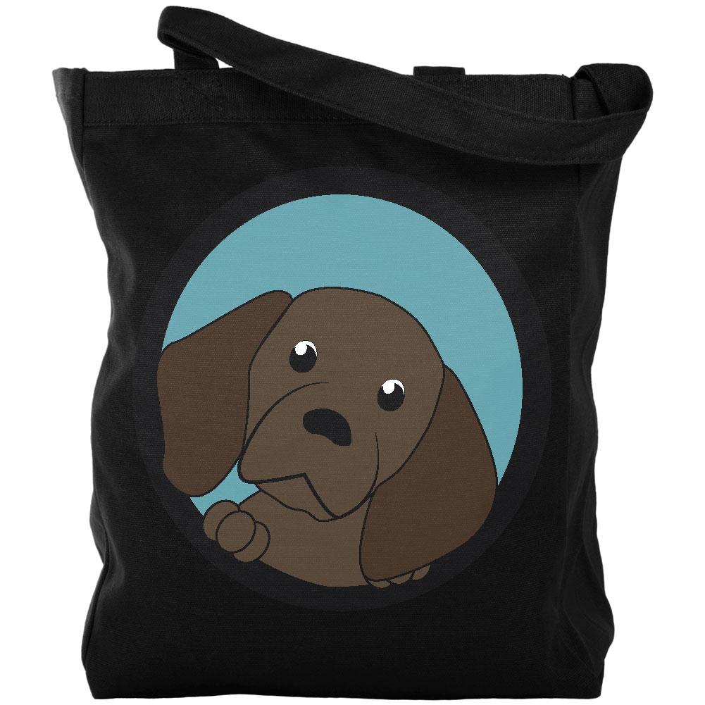 Peeking Puppy German Shorthaired Pointer Canvas Tote Bag