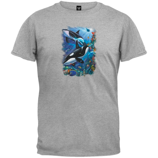 Two Dolphins Light Blue T-Shirt - 2X-Large – AnimalWorld.com